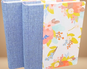 Spring Floral and Blue Journals / Fountain Pen Friendly / Hardcover