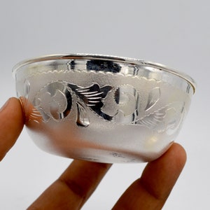925 Pure silver baby bowl, Silver Handmade utensils, silver article, Silver vessel for baby.