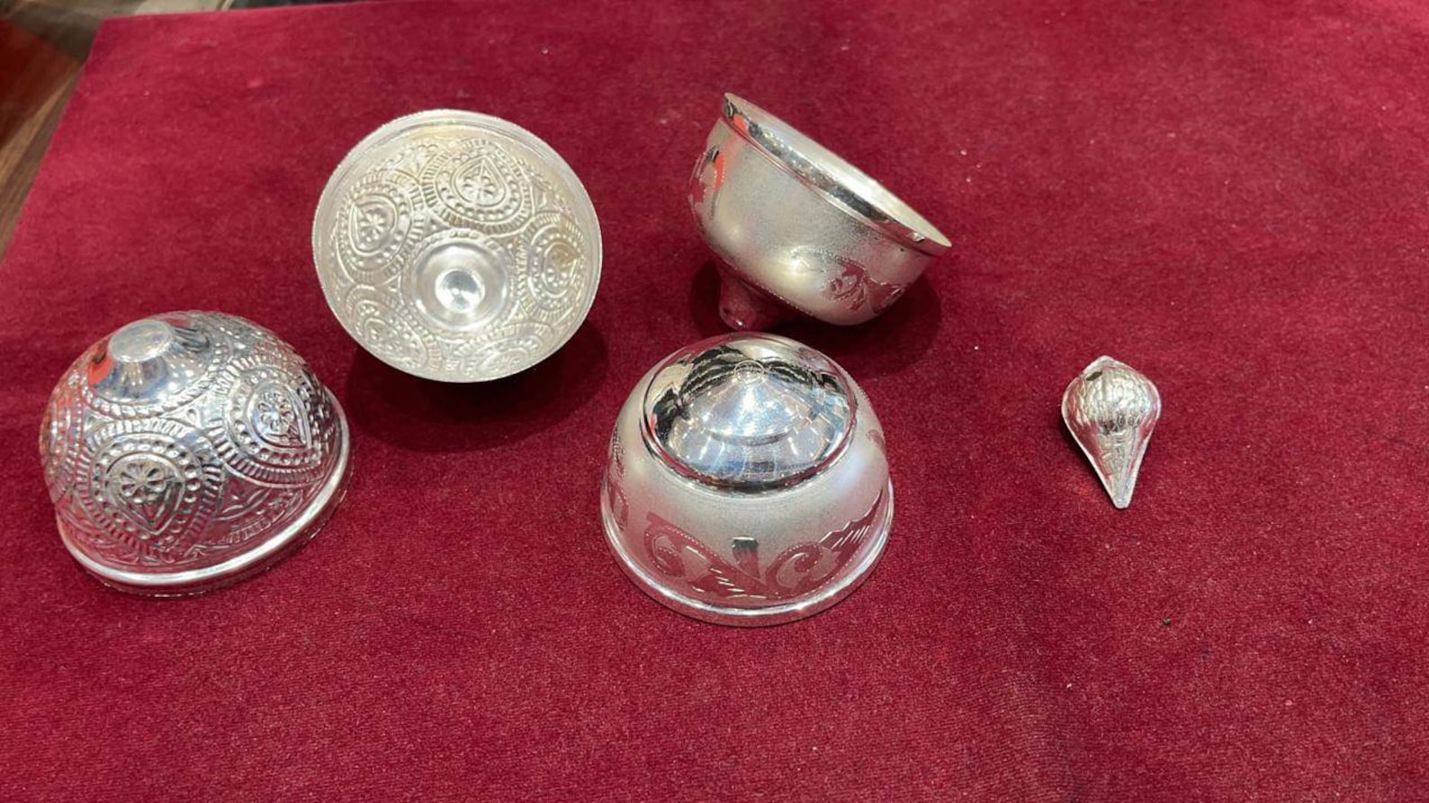 Pure Silver Coconut Pooja Coconut Temple at Home Workplace Etsy