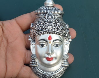 925 Sterling Silver Amman Face Fore Varalakshmi Vratham, 925