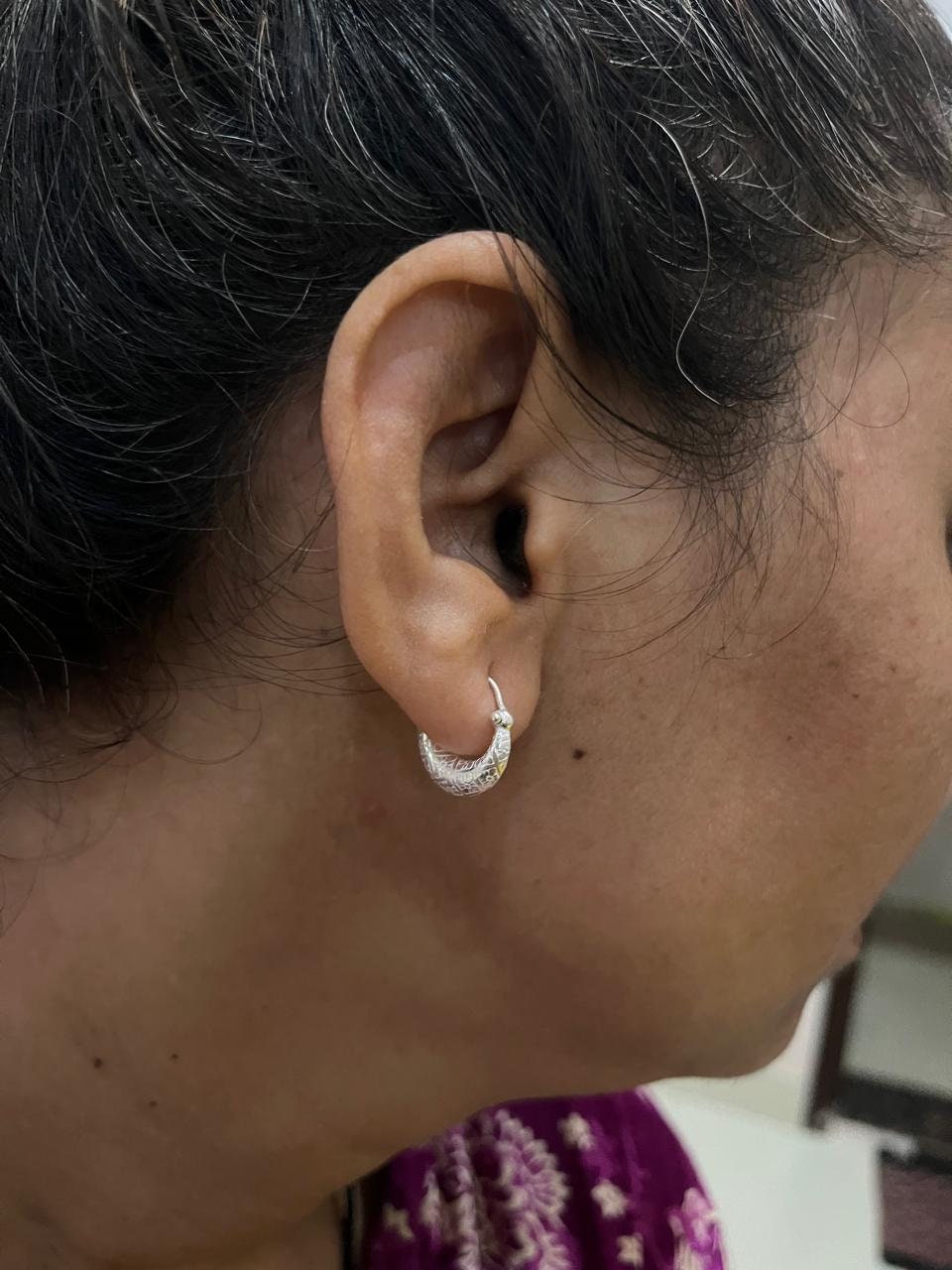 Sterling Silver Chunky Hoops,thick Hoops,bold Hoop Earrings