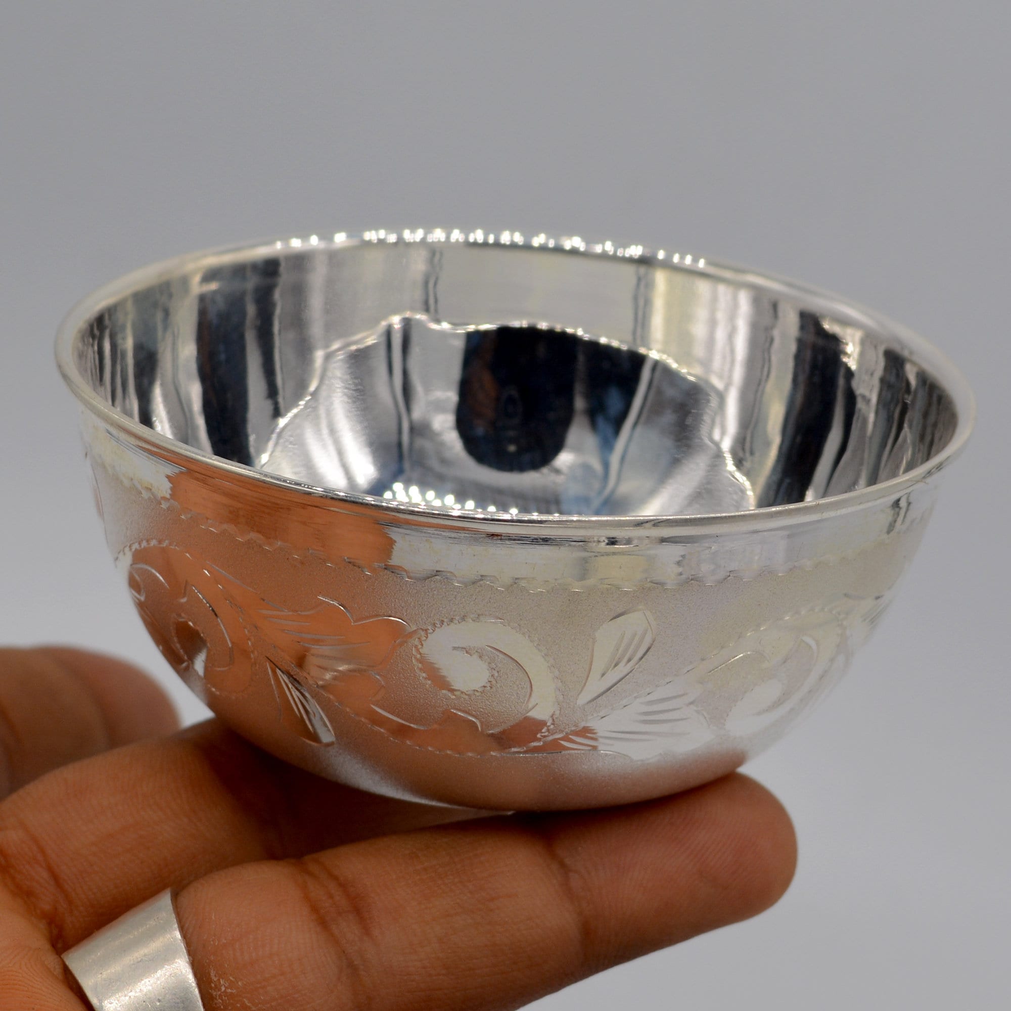 Real silver bowl best sale price