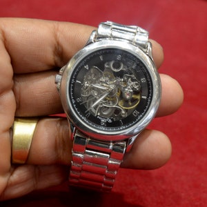Solid sterling silver mens watches new arrivals