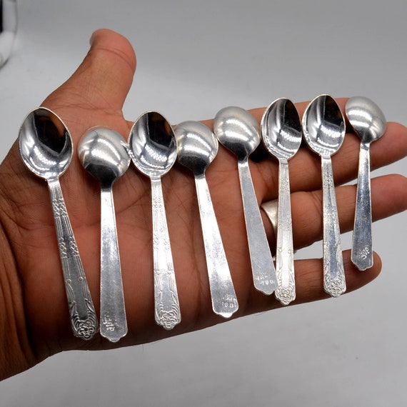 925 Pure Silver Spoon Silverware Utensils Gift All Size - Etsy