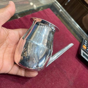 97% Pure Silver Handmade Solid Kalash/lota, Excellent Silver Tunmbler, Silver Vessels Flask Utensils, Silver Water Pot Gifting Home Puja Art