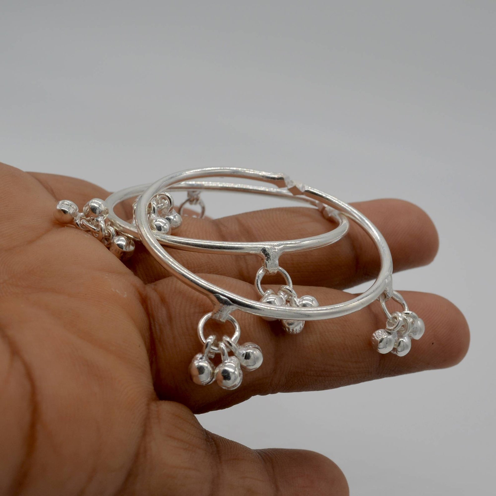 Birthday Baby Gift Silver Baby Anklet Amazing Noisy Etsy