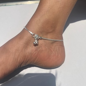 Handmade Silver Anklet Pair Indian Payal, Gift for her