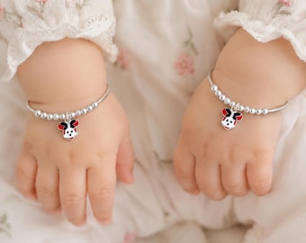 925 GENUINE Handmade Sterling Silver Adjustable BABY Bangles, Baby Bangle for Gift