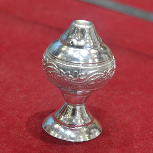 Silver Agarbatti stand -Round Shanku  deign-silver gift items- silver pooja items for home, return gift for navarathri,wedding &housewarming