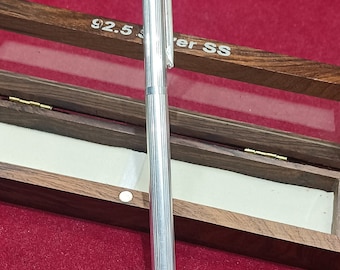 Vintage Italian Sterling Silver Retractable Pen 925 285 VA Ferrari