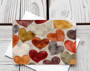 Groovy Kinda Love Hearts - set di 5 biglietti