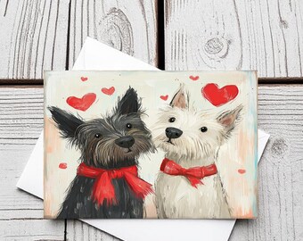 Scotty e Westie - set di 5 biglietti