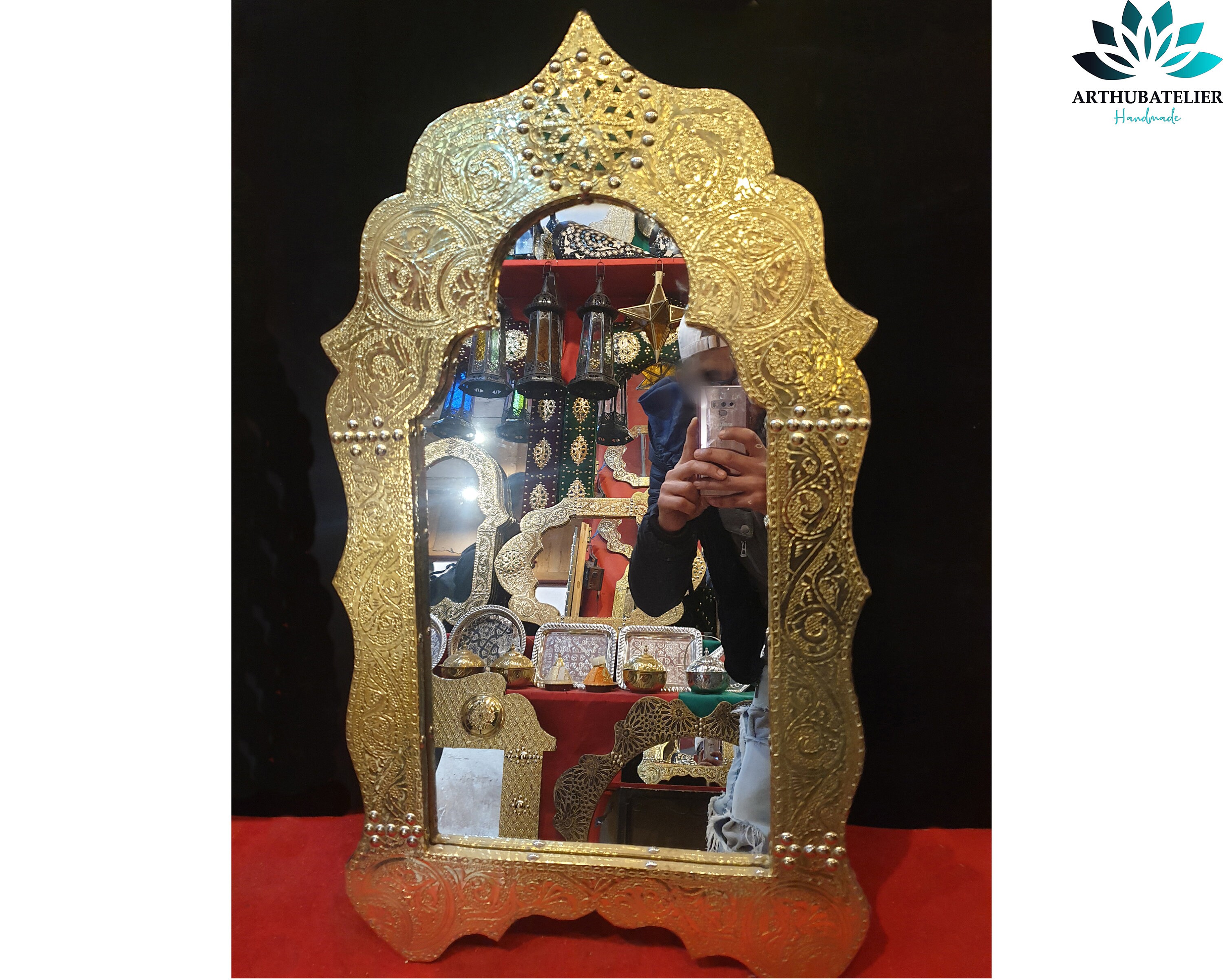 Moroccan Mirror Wall Mirror Large Mirror Gold Color Etsy