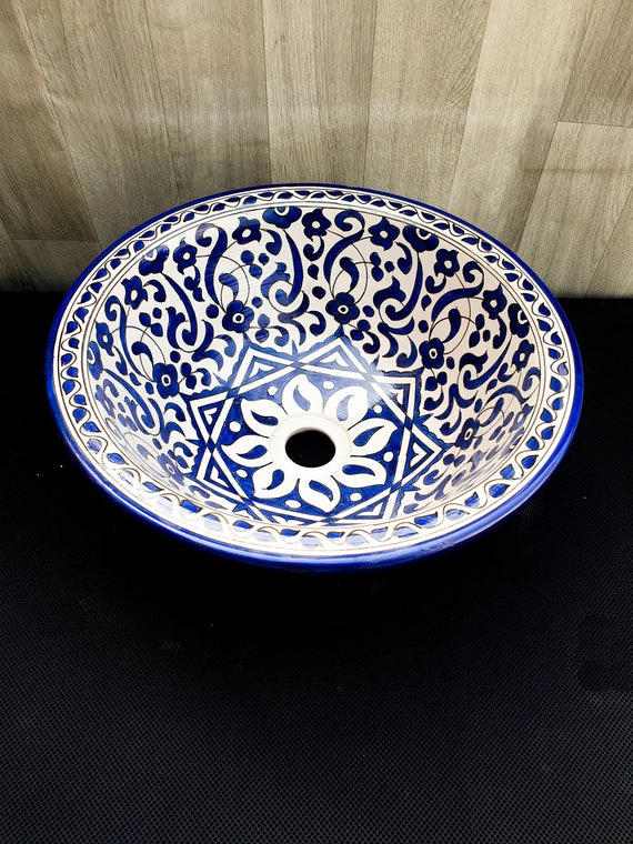 Ceramic Sink Bathroom Ceramic Sink Hand Painted Washbasin - Etsy