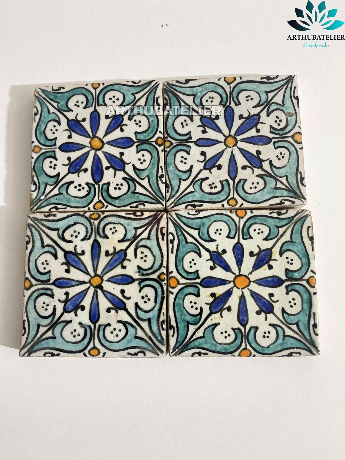 Bathroom and Kitchen Ceramic Tiles Hand Painted Tiles Etsy