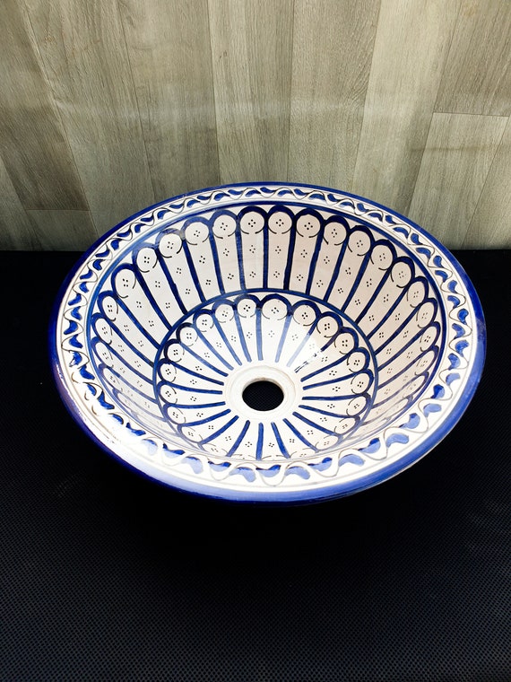 Ceramic Sink Bathroom Ceramic Sink Hand Painted Washbasin | Etsy