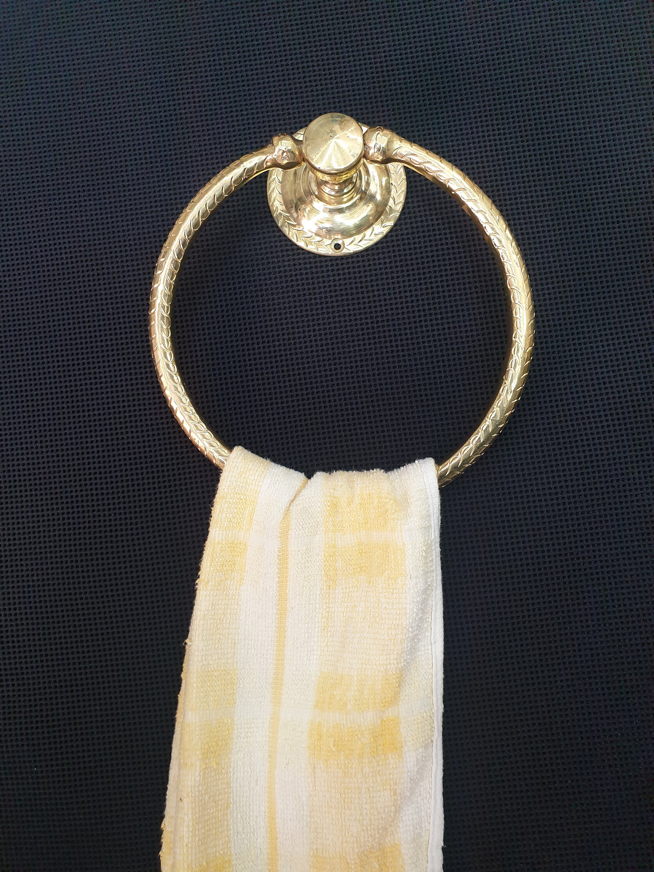 Brass Towel Holder 2 colors available 100 handmade unique Etsy