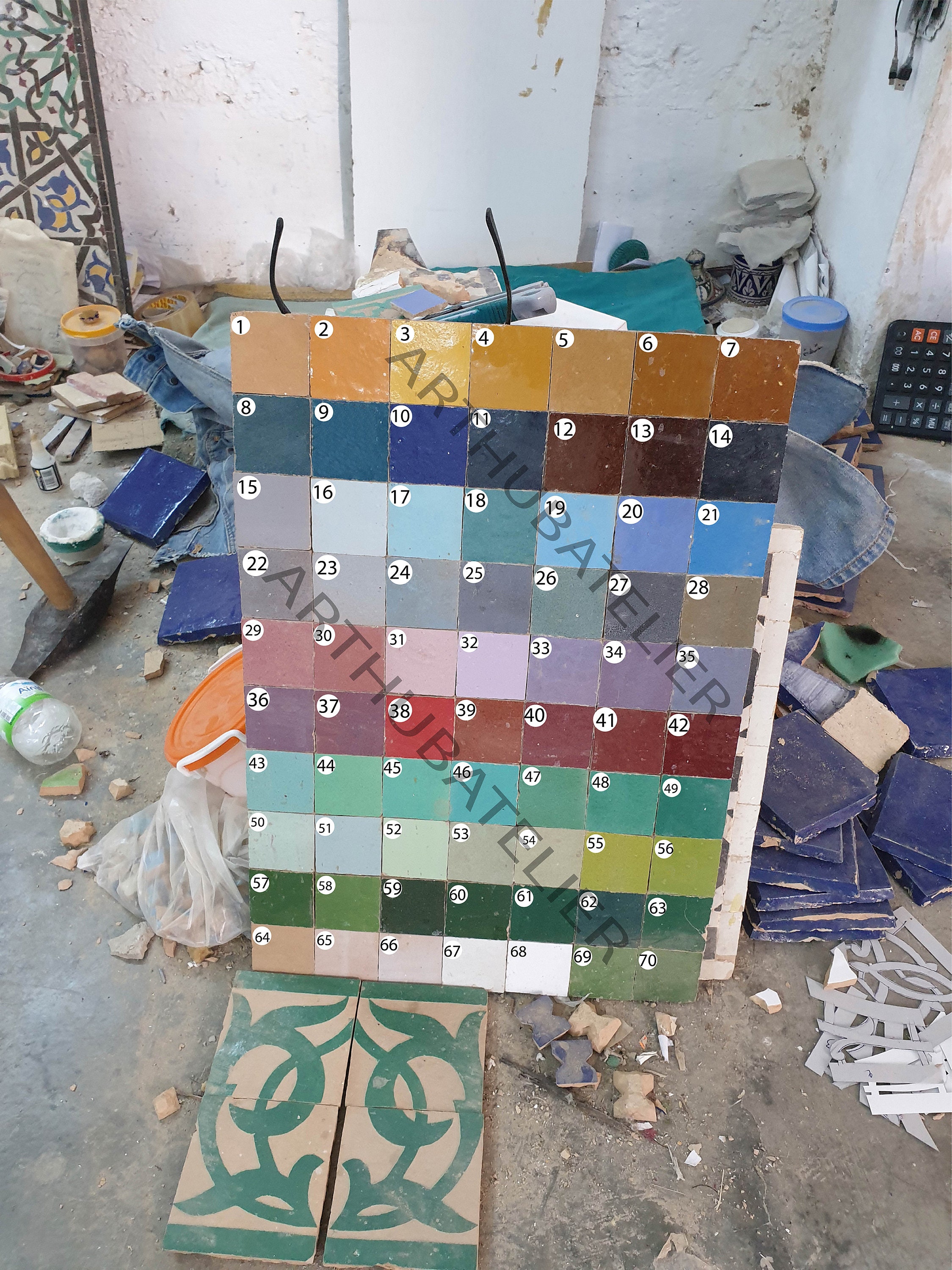 Mosaic Table Square Unique Design for Outdoor and Indoor 100 Etsy