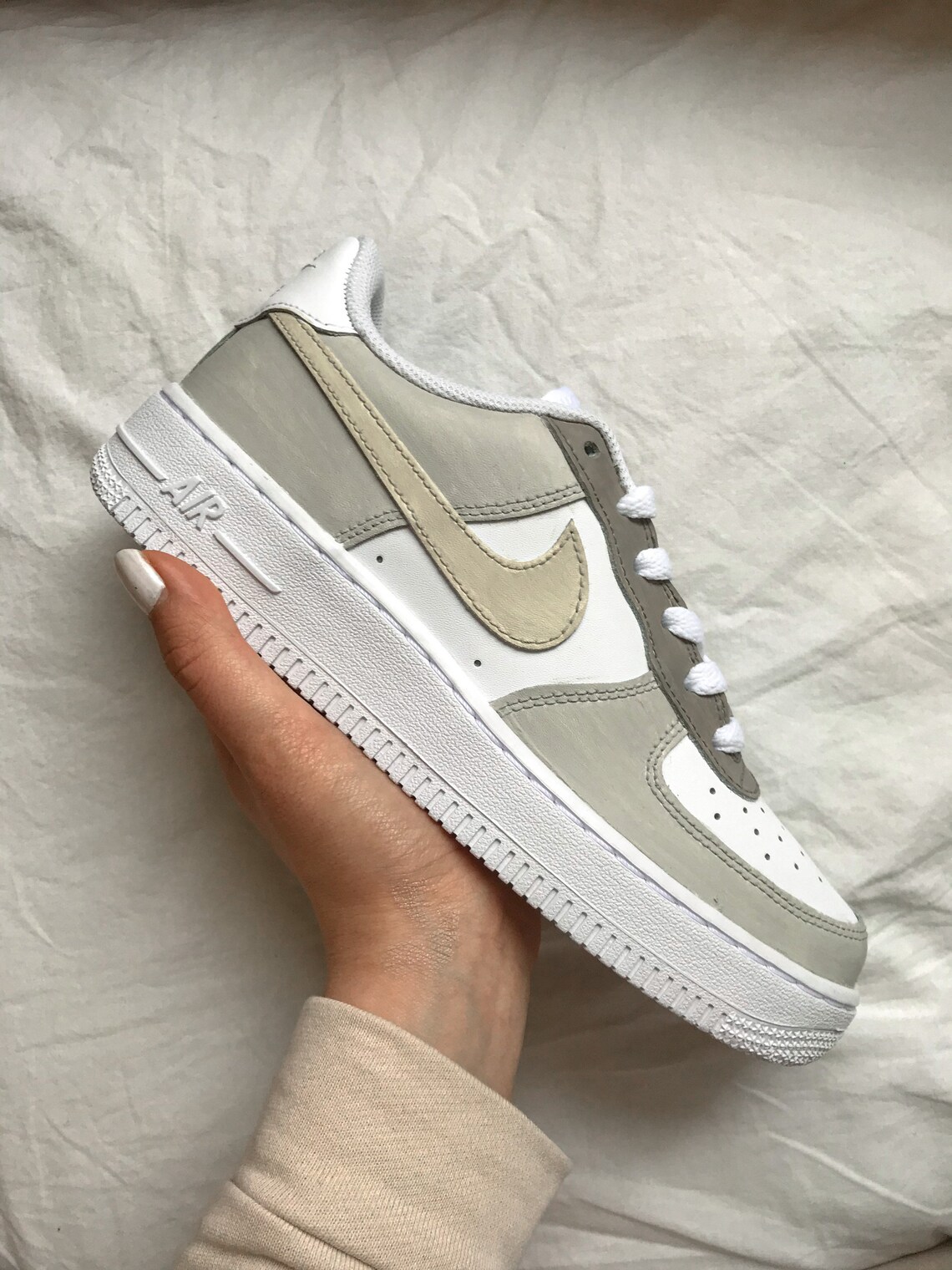 Nike Air force One custom latte coffee baskets | Etsy