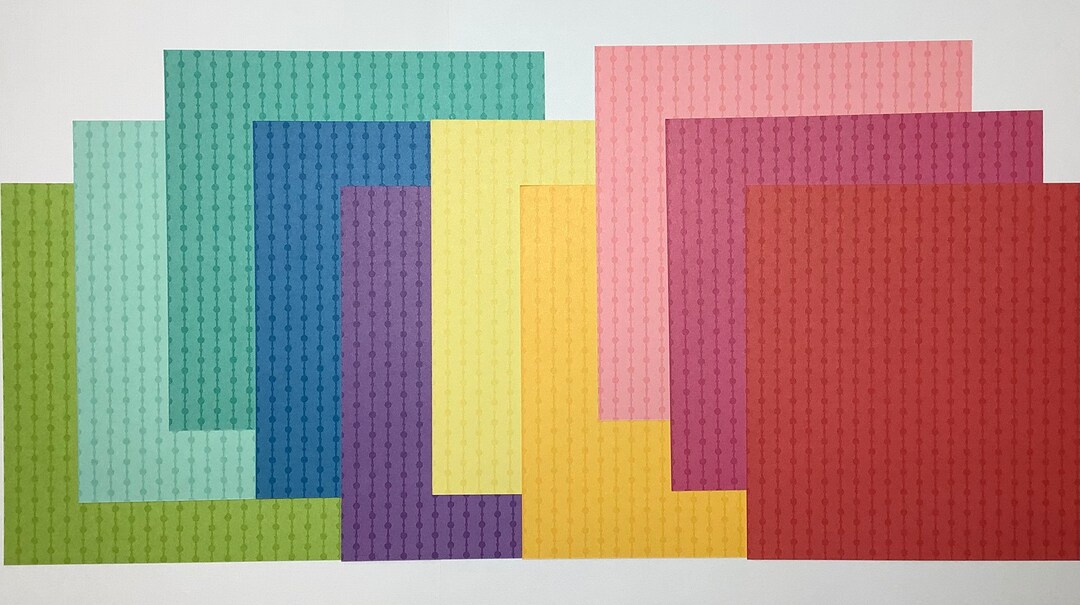 10 Sheets 20212022 Stampin up Brights Collection Designer Series Paper Stack 1 Etsy