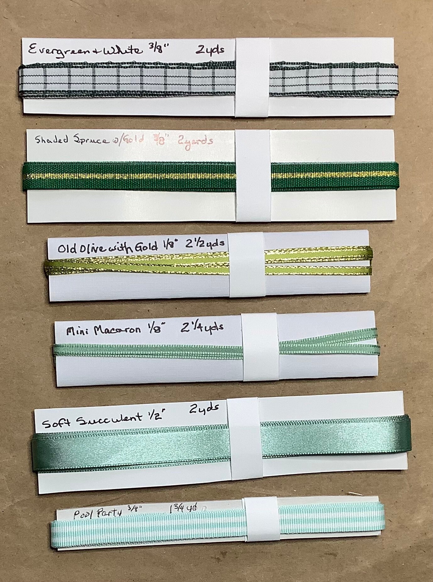 Assorted Ribbons by Stampin Up, in 2 Yard Pieces - Etsy