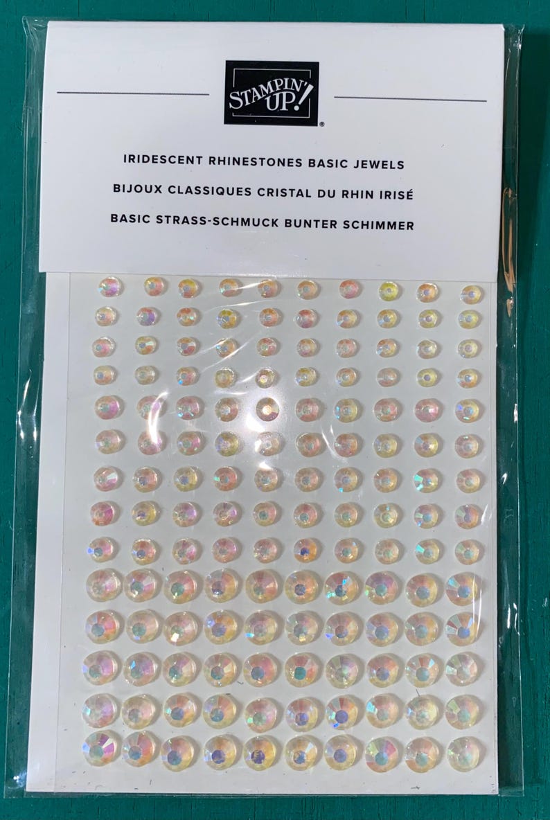 Iridescent Rhinestone Stampin up Embellishments - Iridescent Stars, Rhinestones and Rounds - Etsy