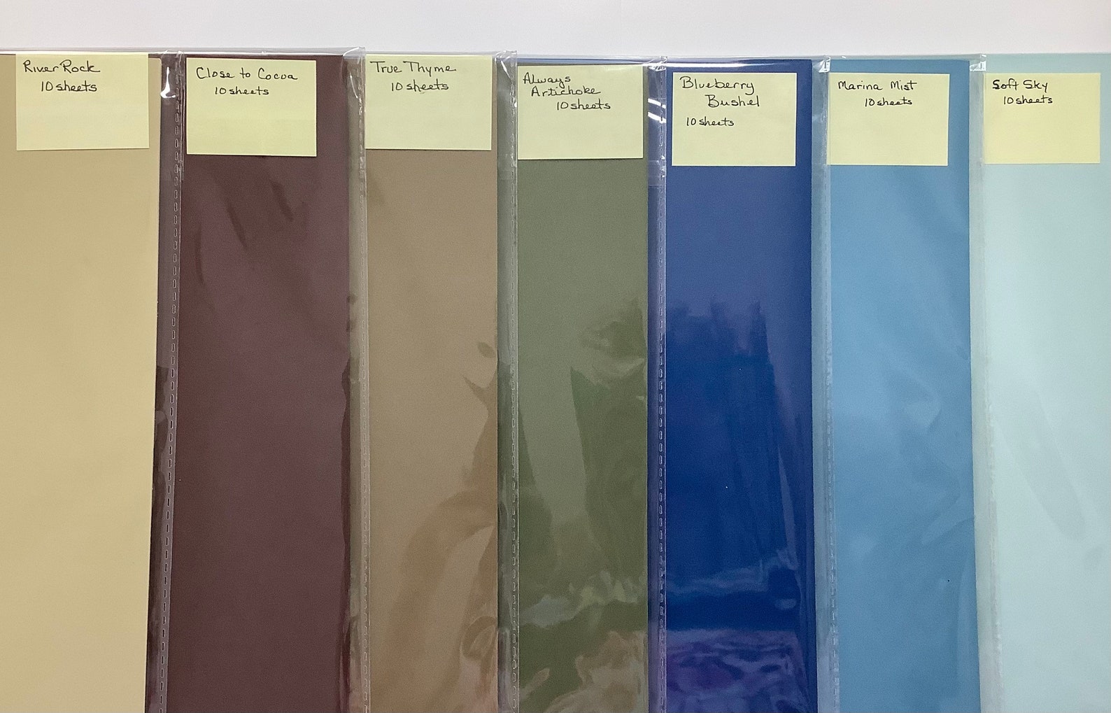 Assorted Retired Stampin up Cardstock in Bundles of 6 Sheets Etsy