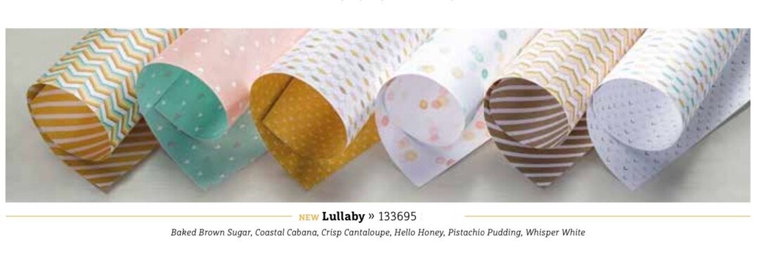 Lullaby SAMPLER Designer Series Paper by Stampin up - 10 Sheets, Cut 6 ...