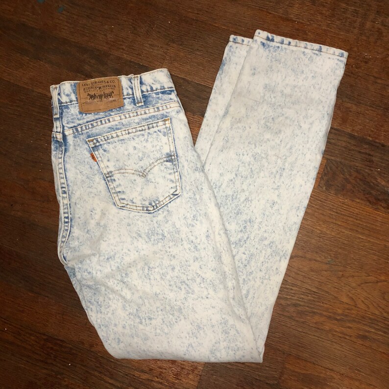 Vintage Acid Wash 80s 90s Orange Tab Levi\u2019s