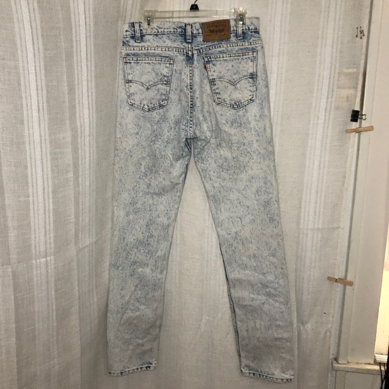 Vintage Acid Wash 80s 90s Orange Tab Levi\u2019s