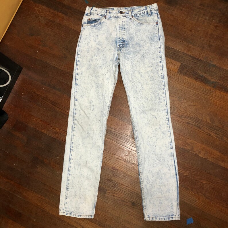 Vintage Acid Wash 80s 90s Orange Tab Levi\u2019s