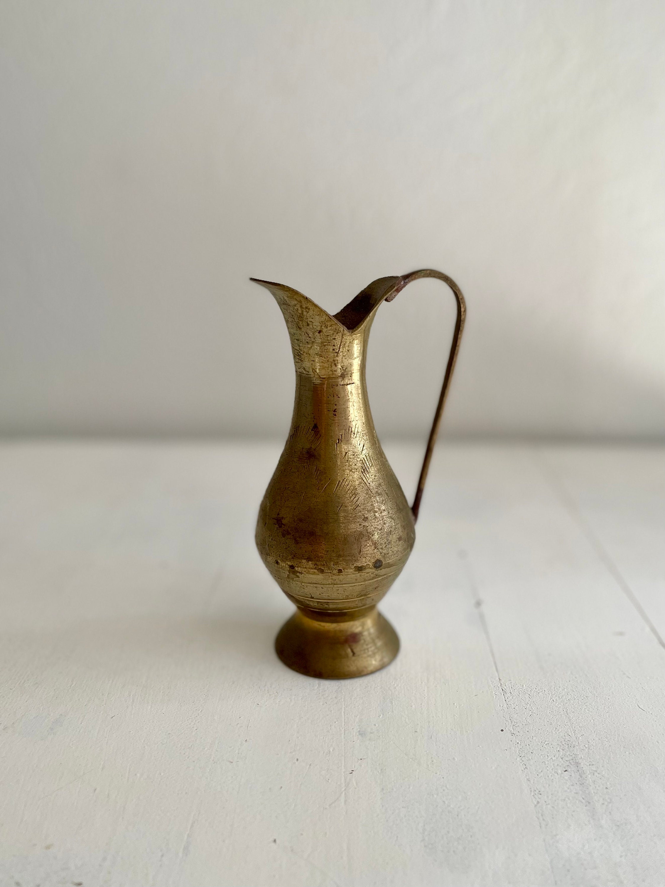 Vintage Brass Made in India Pitcher 