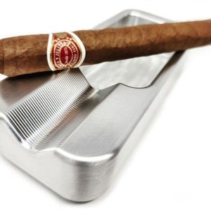 CNC Machined Aluminum Cigar Holder Ashtray | Fathers Day Gift | Birthday Gift | Groomsman Gift | Gifts for Him | Stocking Stuffer