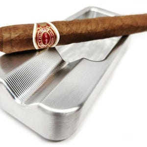 CNC Machined Aluminum Cigar Holder Ashtray | Fathers Day Gift | Birthday Gift | Groomsman Gift | Gifts for Him | Stocking Stuffer