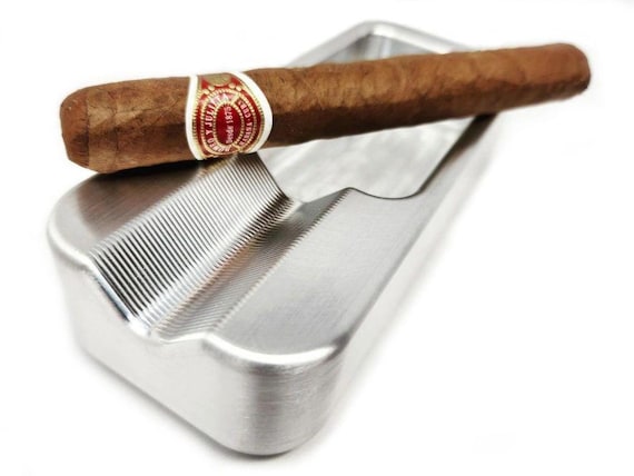 CNC Machined Aluminum Cigar Holder Ashtray | Fathers Day Gift | Birthday Gift | Groomsman Gift | Gifts for Him