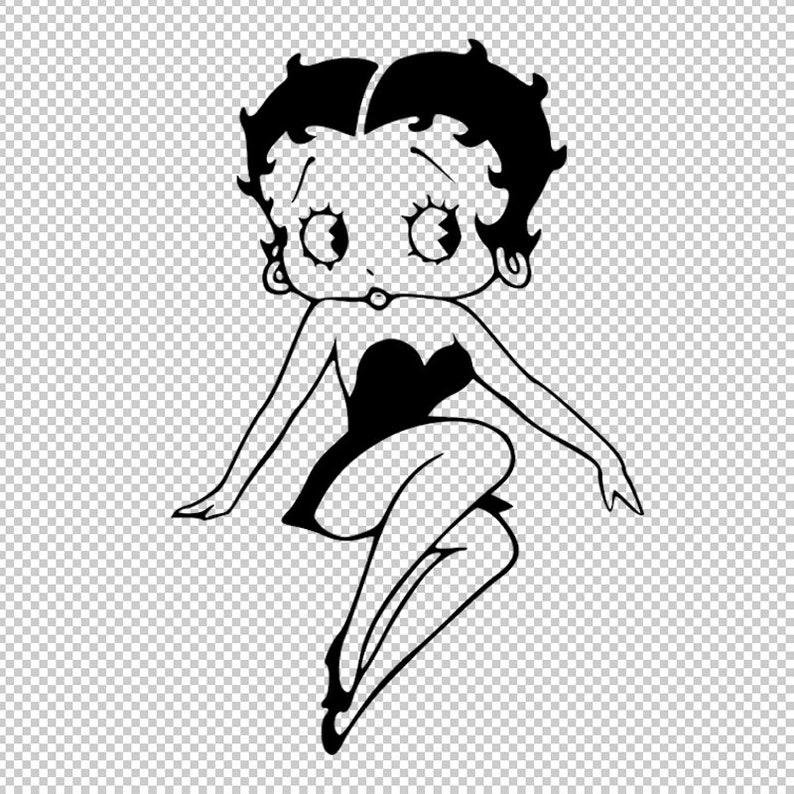 silhouette betty boop svg