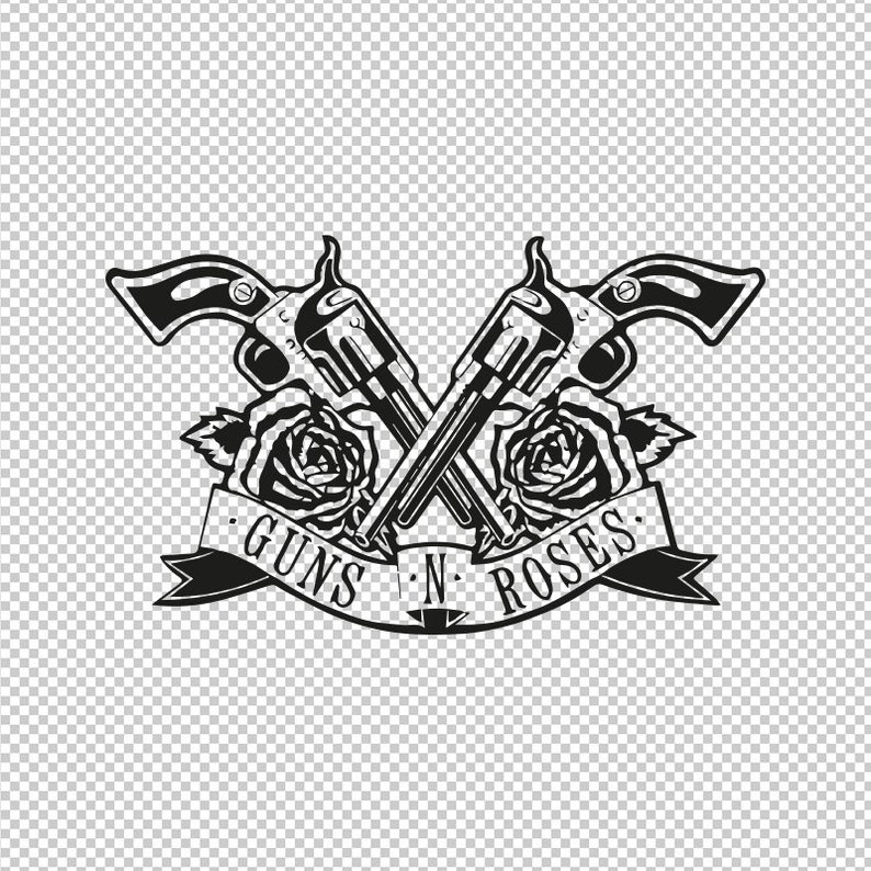 Download Guns N Roses Logo SVG PNG EPS File For Cricut Silhouette | Etsy