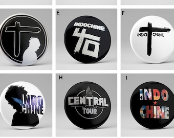 INDOCHINA badge 37mm 9 different models