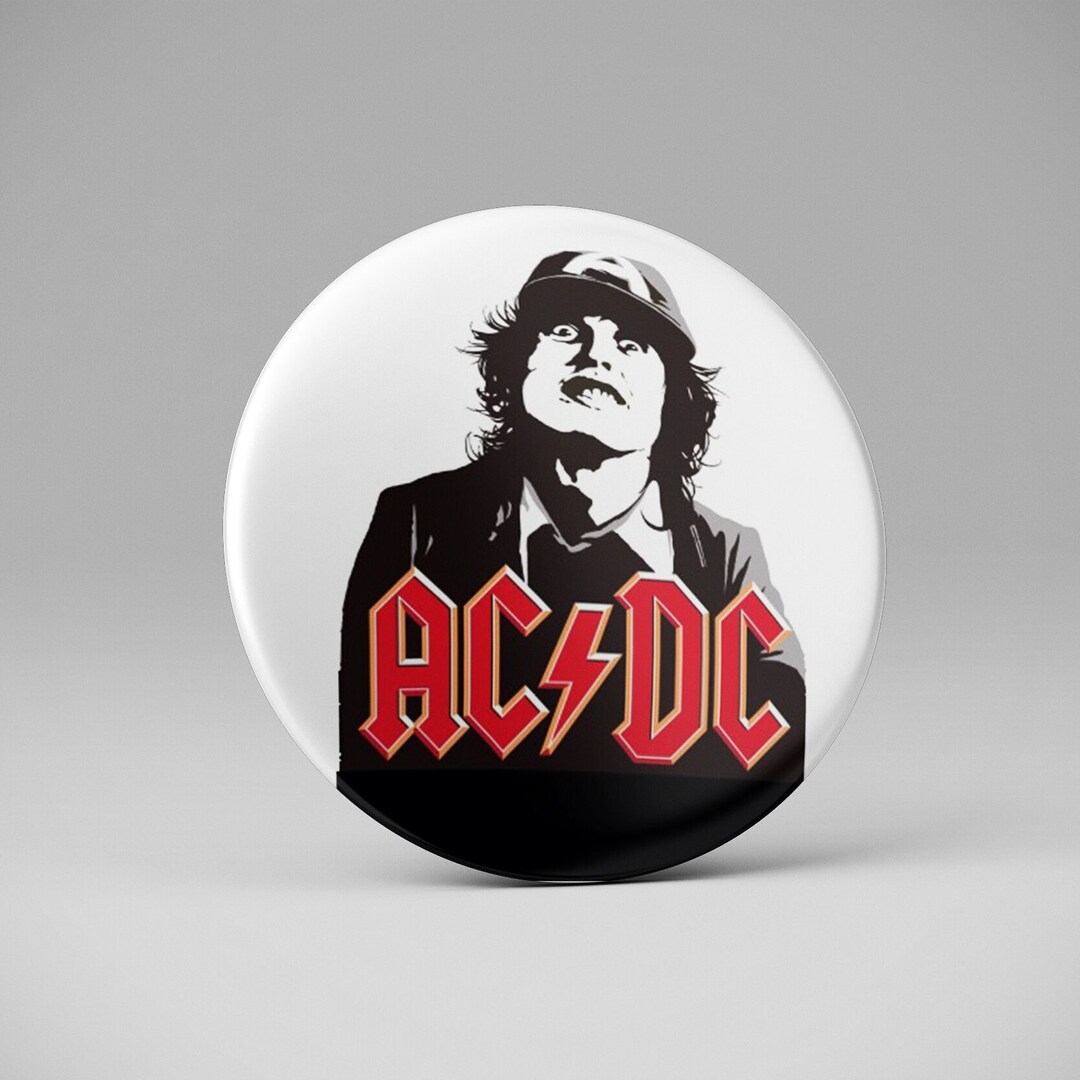 AC/DC Badge 37mm 9 Different Models ACDC - Etsy Australia