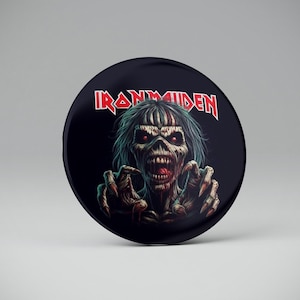 Iron Maiden badge, Iron Maiden goodies, Iron Maiden pins