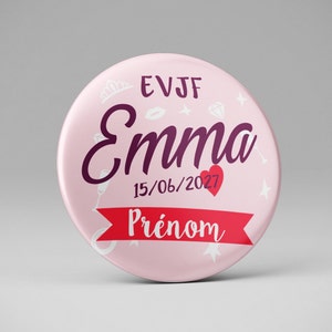 Bachelorette party 37mm personalized bachelorette party badge
