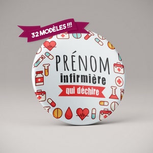 Insignia de enfermera personalizada / ceniza / cuidador / profesiones médicas