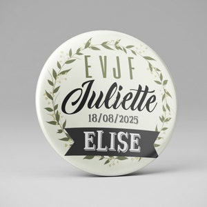 Personalized bachelorette party badge