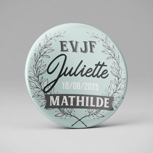 Personalized bachelorette party badge