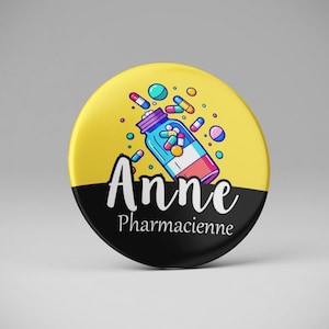 Pharmacist badge, pharmacist, personalized preparer / medical professions