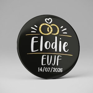 Bachelorette party badge 37mm/56mm personalized hen party