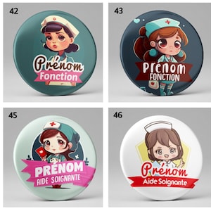 Personalized nurse badge / ash / caregiver / medical professions