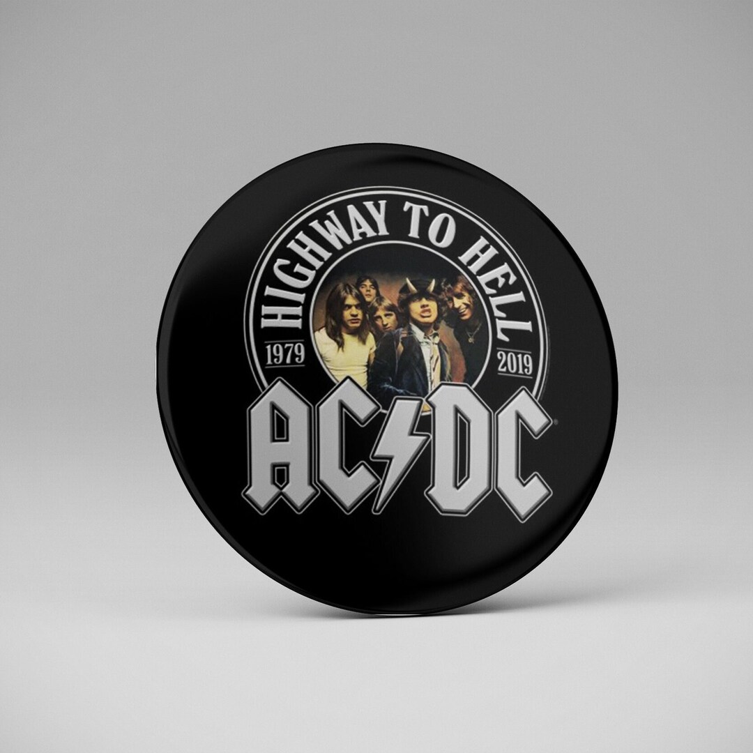 AC/DC Badge 37mm 9 Different Models ACDC - Etsy