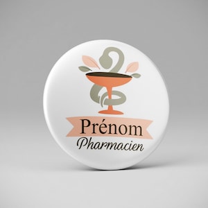 Pharmacist badge, pharmacist, personalized preparer / medical professions