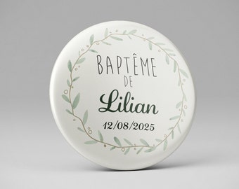 Badge Baptême 37mm